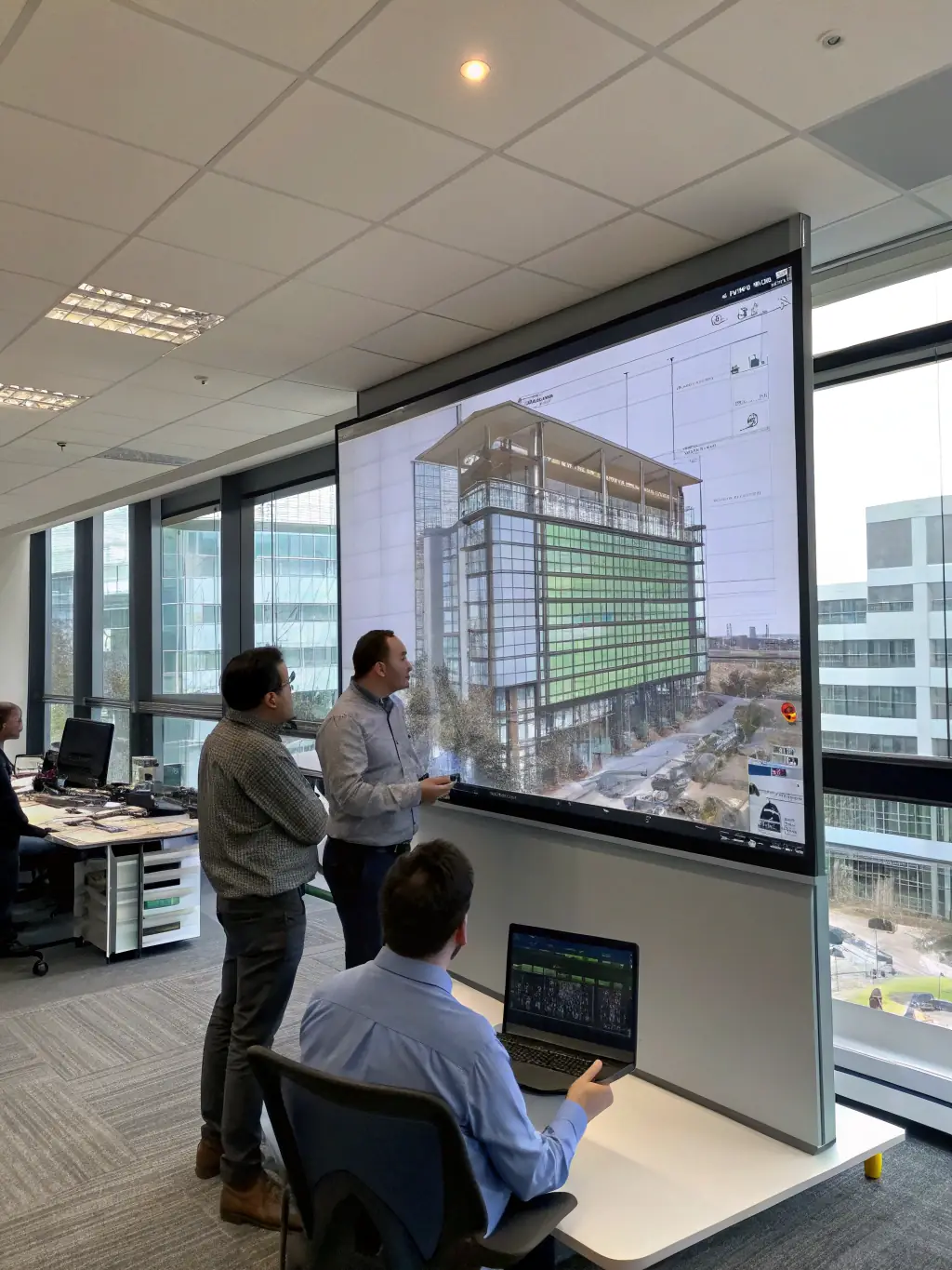 A detailed 3D model of a building's architecture, highlighting the precision and accuracy achievable with AMERICA BIM's Revit services.
