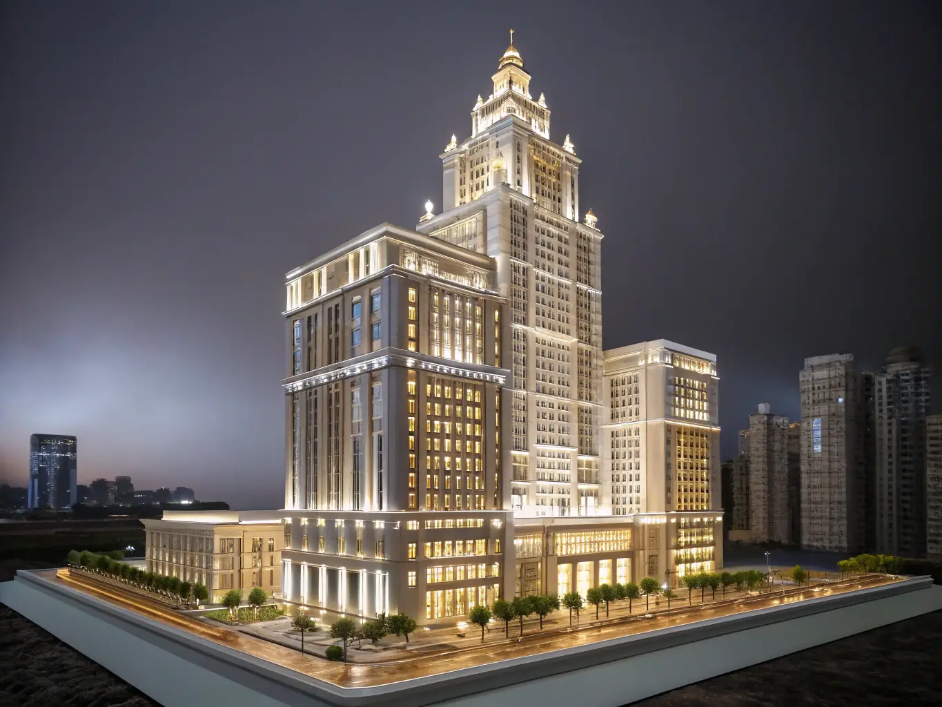A detailed 3D BIM model of a commercial building, showcasing the intricate details and collaborative design process facilitated by AMERICA BIM's services.
